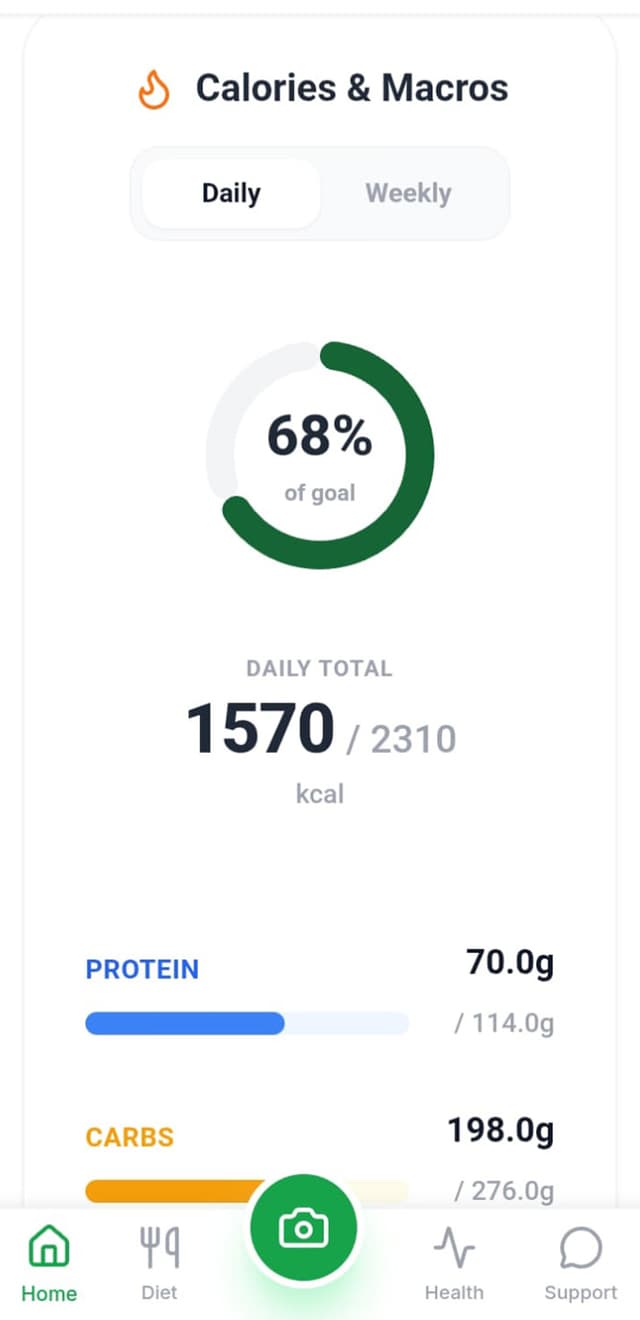 App interface tablet